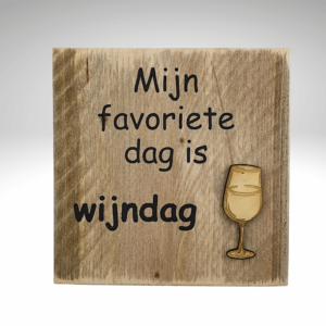 tekstbord favoriete wijndag