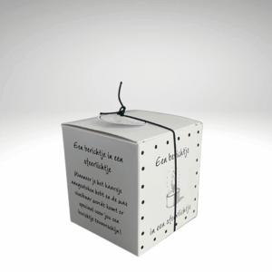 Cheers berichtje in een sfeerlichtje