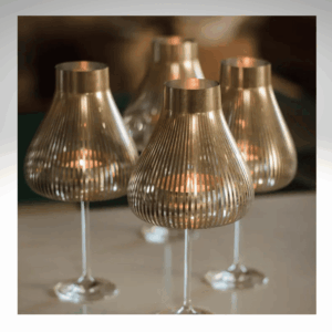 Lampenkapjes stijlvol goud-set van 2