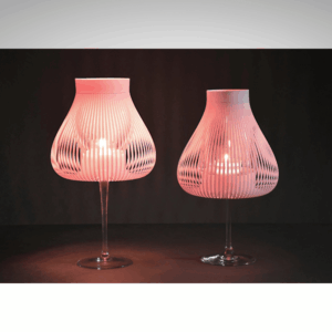 Lampenkapjes stijlvol rose-set van 2